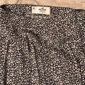Hollister Midi Floral Skirt with side slit